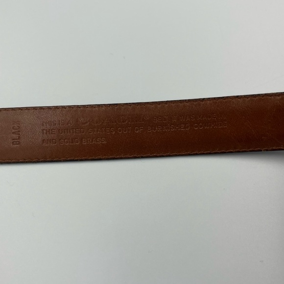 Vintage Coach Men’s Black Leather Brass Hardware Belt Great Condition 36/90 - Picture 8 of 8